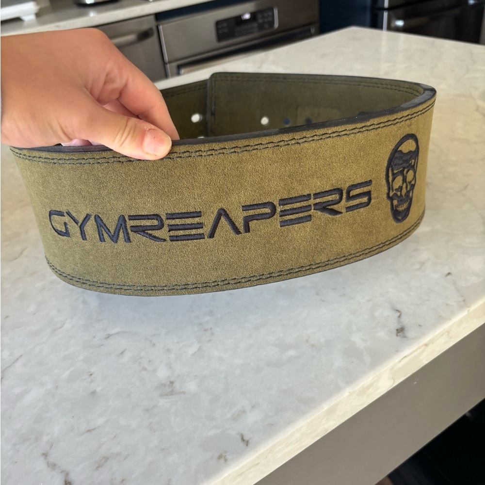 Olive Green Weightlifting Belt — GYMREAPERS